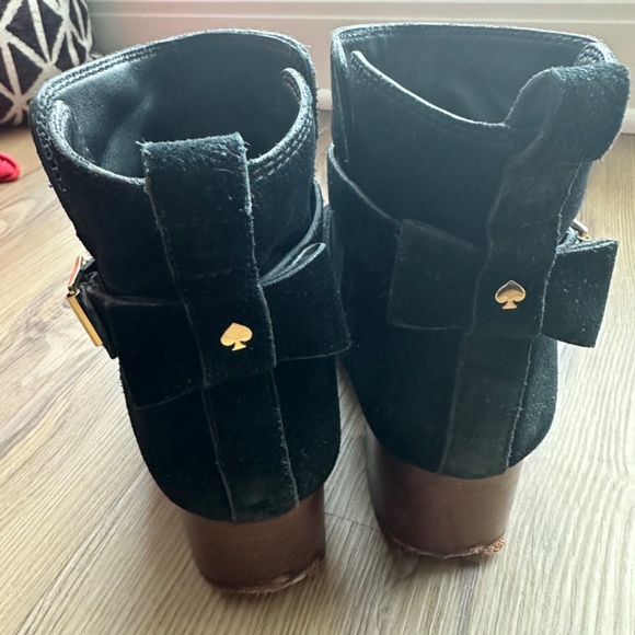 KATE SPADE NEW YORK BOOTS BOOTIES HEELS SUEDE WINTER FALL 8.5 - Picture 5 of 6